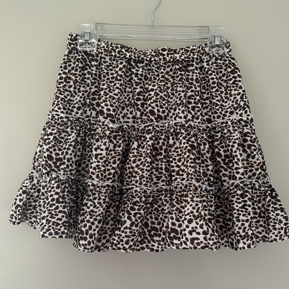 3x15 flared skirt with ruffles and leopard print size M - Picture 5 of 7